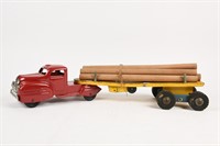 1950'S LINCOLN  TRACTOR & FLATBED TRAILER- REPAINT