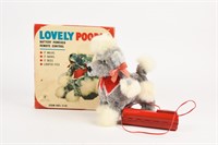 LOVELY POODLE BATTERY OPERATED PLUSH TOY/ BOX
