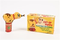 CUT-UP PUPPY ELECTRIC SCISSORS TOY/ BOX/ NOS