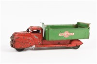 EARLY LINCOLN PHIL WOOD  PRESSED STEEL DUMP TRUCK