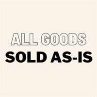 All Goods Sold As Is