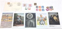 WW2 ERA GERMAN STAMPS & POSTCARDS