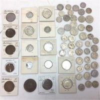 EARLY 1900’S-1970’S FOREIGN COINS, AUSTRALIA &