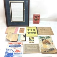 1800’S-1900’S PAPER PAMPHLETS, 1876 DIARY/CALENDER