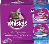 SEALED - 2 Pack of 12 - Whiskas, Cat Food Trays