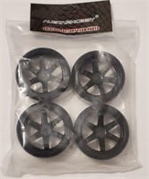 NEW - Rc mag wheels black radio control r/c rims