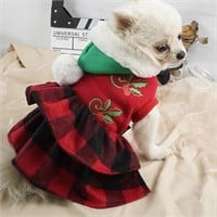 Christmas Dog Clothes Winter Dog Dress Xmas Pet