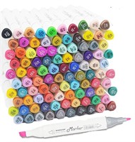 NEW - 100 Colors Artist Alcohol Markers Dual Tip