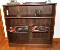 3 Shelf Book Case w/bowl & Pitcher, Vintage Tray,