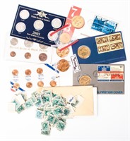 Coin Assortment Of Collectable Coins, Medals & Mor