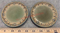 (2) CANDLE SAUCERS