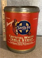 VINTAGE CAN W/LABEL-CRYSTAL WHITE TABLE SYRUP