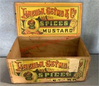 VINTAGE WOODEN BOX-SPICES