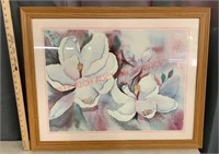 FRAMED WALL DECOR-WHITE ORCHIDS