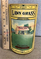 VINTAGE CONTAINER W/LABEL-LAWN GRASS SEED