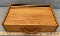 OAK BOX-WRITING/ART BOX -HAND CRAFTED