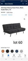 Mainstay black futon