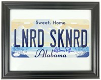 Signed Lynyrd Skynyrd Licence Plate (JSA)
