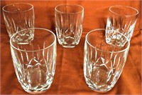 5 WATERFORD CRYSTAL DRINKWARE*KILDORE