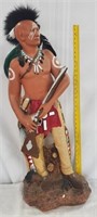 3 Foot Native American Indian Chalk? Statue