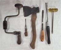 6 Assorted Vintage Hand Tools