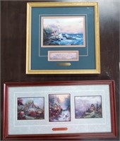 2 Framed Thomas Kinkade Accent Prints