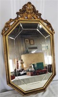Ornate Beveled Etched Mirror