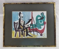 Picasso Print - "The Painter and His Model"