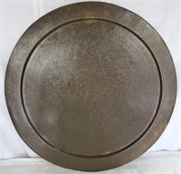 27" Bronze Color Metal Tray -Made in India #175