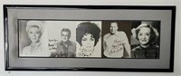 Framed Signed Celebrity Pictures in one Frame