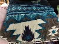 Contents of Shelf, Native American Themed Throw,