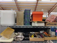 Contents of Two Shelves, Utensils & Others