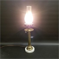 Italian Made Marble Base Lamp Ready For Fixtures