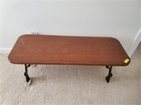 VINTAGE OAK TABLE, SHOWS WEAR