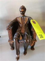 ABE LINCOLN SIGNED BRONZE/COPPER TYPE STATUE