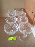8 WATERFORD CRYSTAL CHAMPAGNE GLASSES