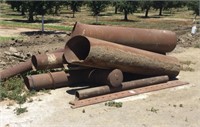 Lot of Assorted Size Steel Pipe