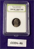 2001-S JEFFERSON 5C DCAM GEM PROOF