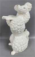 Ceramic Poodle Coin Bank