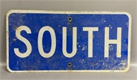 SOUTH Metal Road Sign 24x12