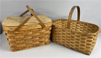 Two Large Wicker Baskets