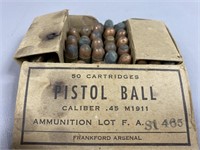 Pistol Ball 45Cal M1911 Ammo (45Rds)