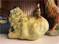 Vintage Resin Chicken Hen