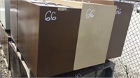 (3) 4 Door File Cabinets