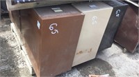 (3) 4 Door File Cabinets