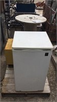 Mini Refrigerator, Wood Spool, small Gage Box
