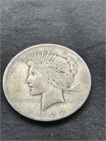 1922 D Peace Dollar