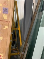 Bremner Single Sided Vertical Glass Storage Rack