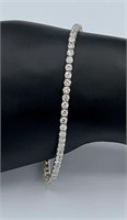 $32,400 5.30cts Diamond 18k White Gold Bracelet