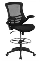 Black Mesh Ergonomic Drafting Chair